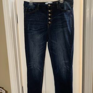Size 15 Kancan straight leg high waisted jeans